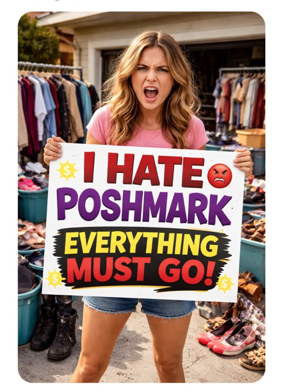 I HATE Poshmark! Everything Must Go! All reasonable offers will be accepted!!!!